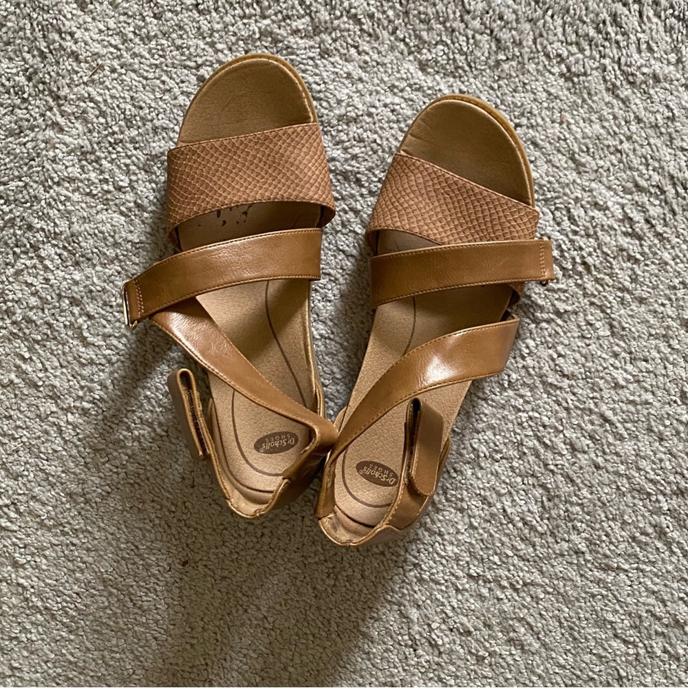 Koa Ankle Strap sandal, women’s size 8, Dr Scholls, color honey